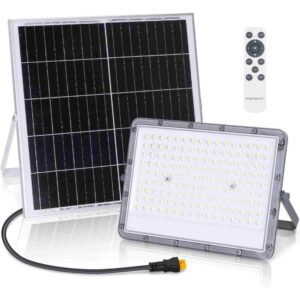 Aigostar - Foco proyector LED solar con mando a distancia