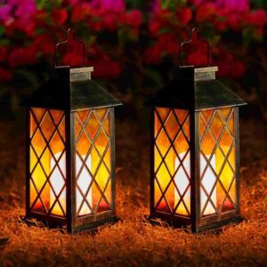 OxyLED Lampara Solar Exterior, Metal Grande