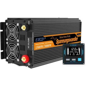 EDECOA inversor 12v 220v Onda Pura 1500w