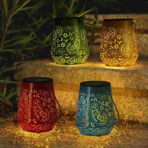 OxyLED Farolillos Solares Exterior, 4 colores Farolillos