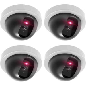 WALI cámara Domo Falsa de Seguridad CCTV con luz LED