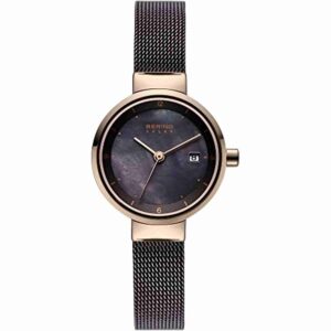 BERING Mujer Análoga Solar Reloj de Pulsera de colección con Acero