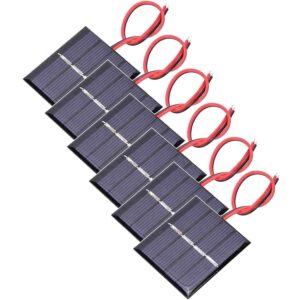 GTIWUNG 6 Piezas 3V 0.3W Mini placas solares