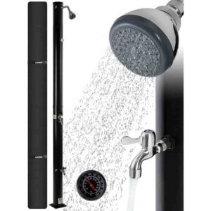Arebos Ducha Solar 20 litros 221cm con termómetro