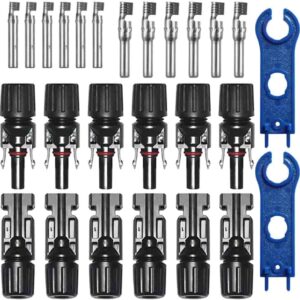 GTIWUNG 6 Pares Solar Panel Cable Conector