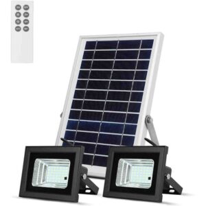 Luces Solares de Inundación con Paneles Solares de 19x 29cm 42 LED