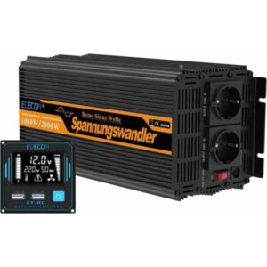 EDECOA Inversor 12v 220v Onda Pura 1000w