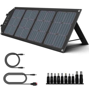 Powkey 100W 18V Panel Solar Portátil, con Tipo C