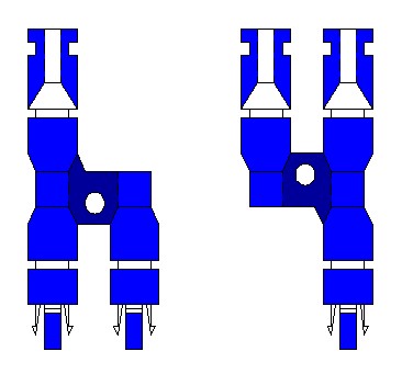 Conectores solares en T para 2 paneles paralelo