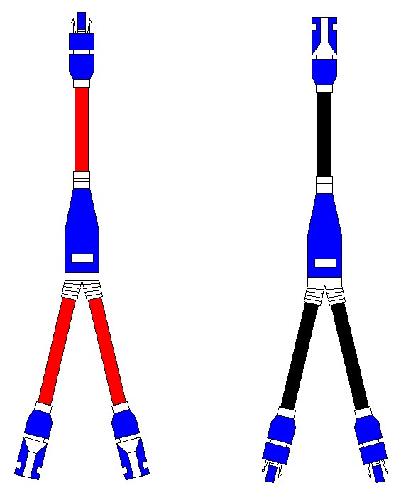 Cables en Y para 2 paneles paralelo