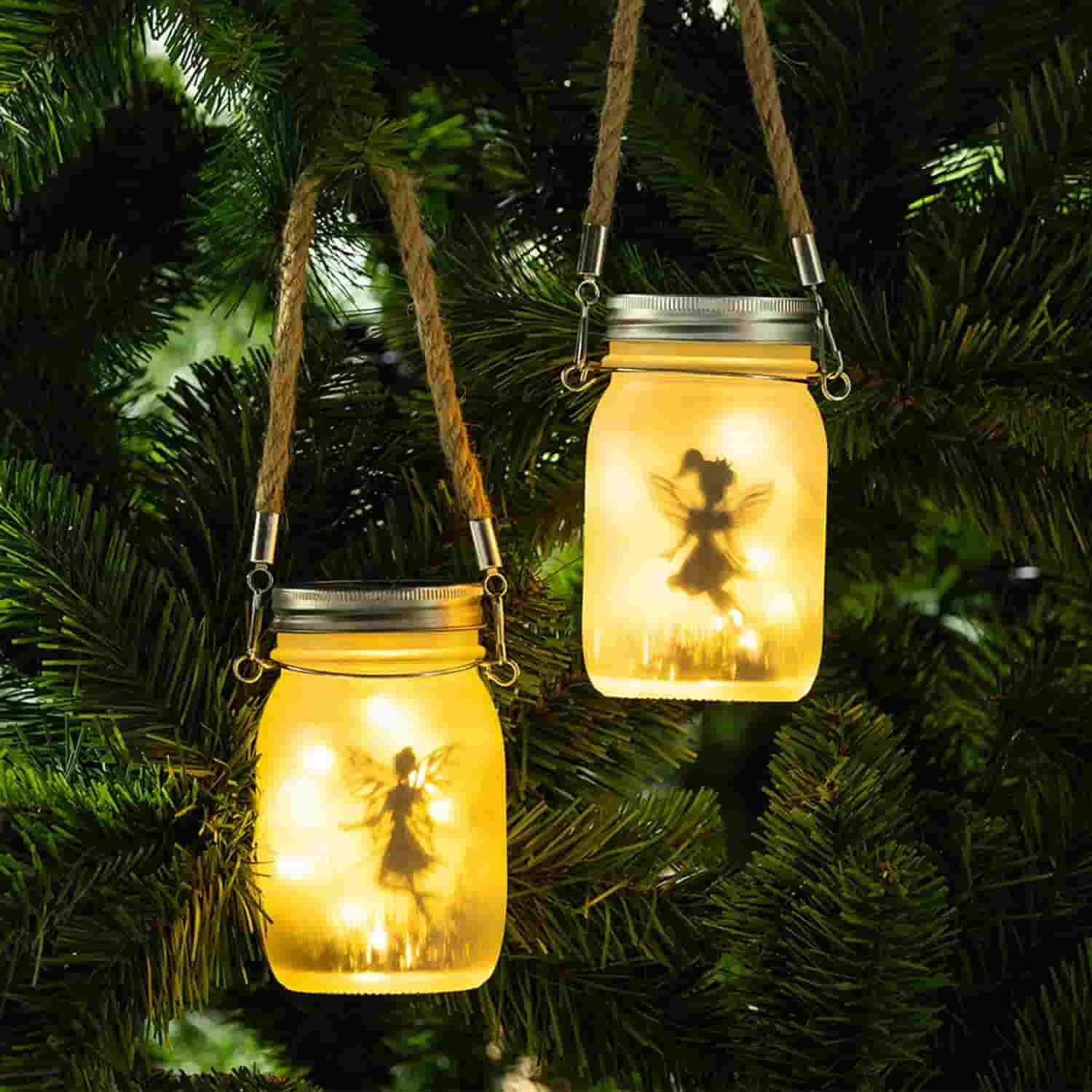 Luces de jardín de estilo tarro