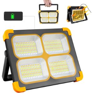 Foco LED Bateria 100W Foco LED Recargable, 348 LEDs Panel Solar